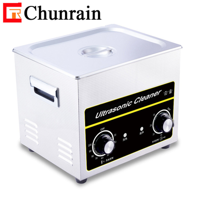 CR-060 15L 4gal Nettoyeur à ultrasons avec chronomètre / chauffage pour le nettoyage des pièces automobiles du carburateur
