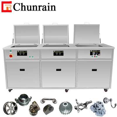 Nettoyeur à ultrasons à 3 réservoirs Pour pièces en aluminium Pièces en acier inoxydable avec nettoyage filtration rinçage séchage CR-3144GH