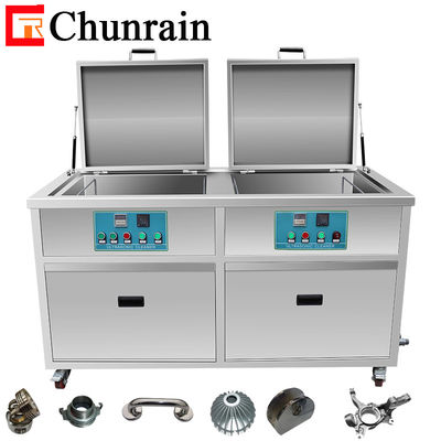 61L Two Chambers Filter Oil Skimmer Turbocharger Cylinder Pump Metal Parts Stainless Steel 40kHz Device Ultrasonic Cleaner
