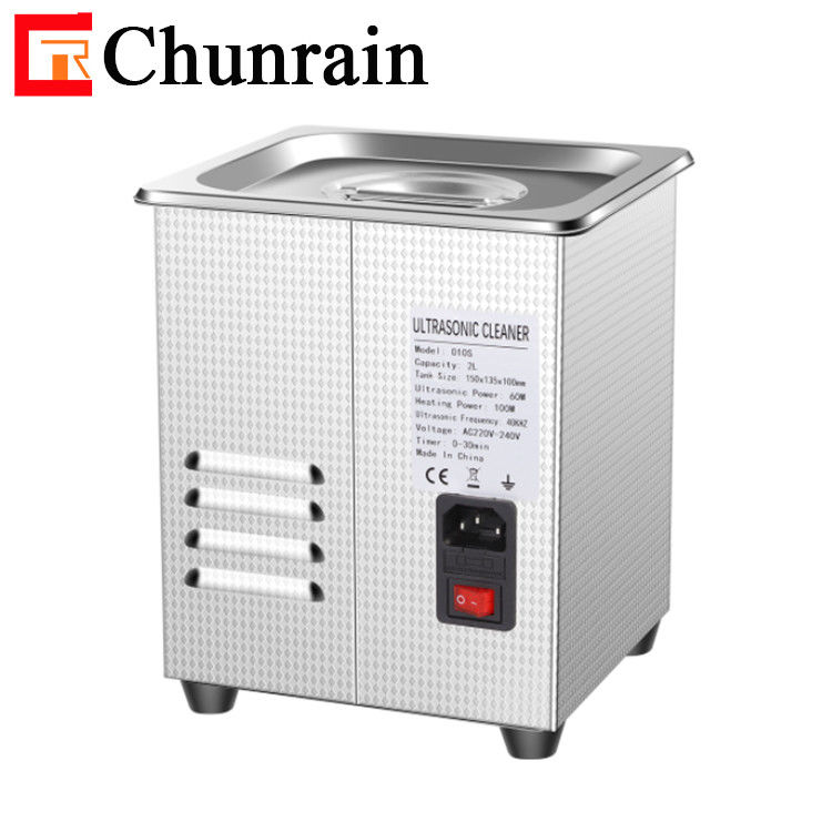 CR-010S 2L 60W Nettoyeur à ultrasons numérique professionnel de bureau avec chauffage et Degas et semi-ondes pour laboratoire dentaire
