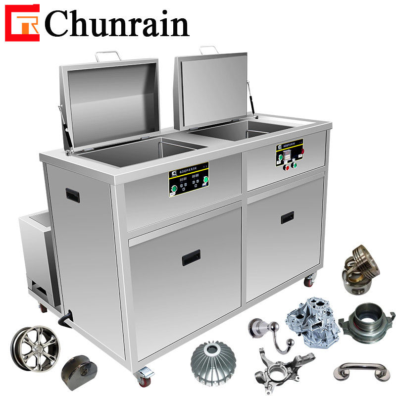 Nettoyeur à ultrasons 38L à double chambre pulvérisation sèche Flux de poussière Peinture éliminer les moisissures Matériel DPF Moteur de voiture pièces d'injection de tête d'impression